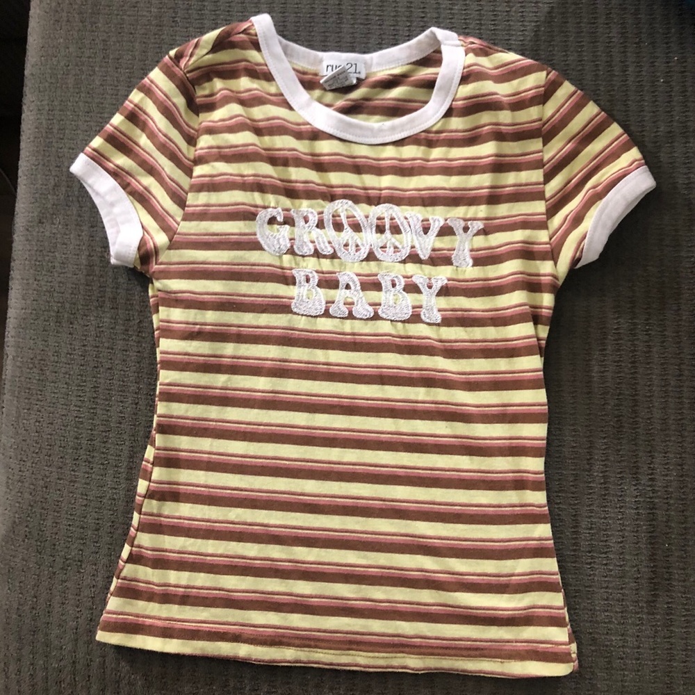 Striped crop top